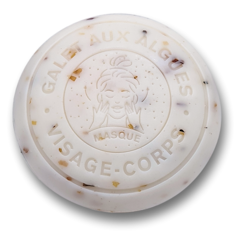 Savon galet- Soin au lait d'ânesse et algues marines -110g
