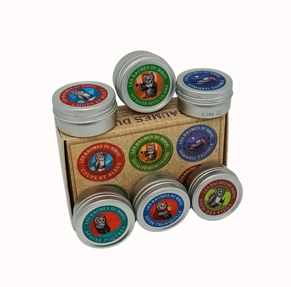 KIT DE VOYAGES DE 6 BAUMES DU HIBOU